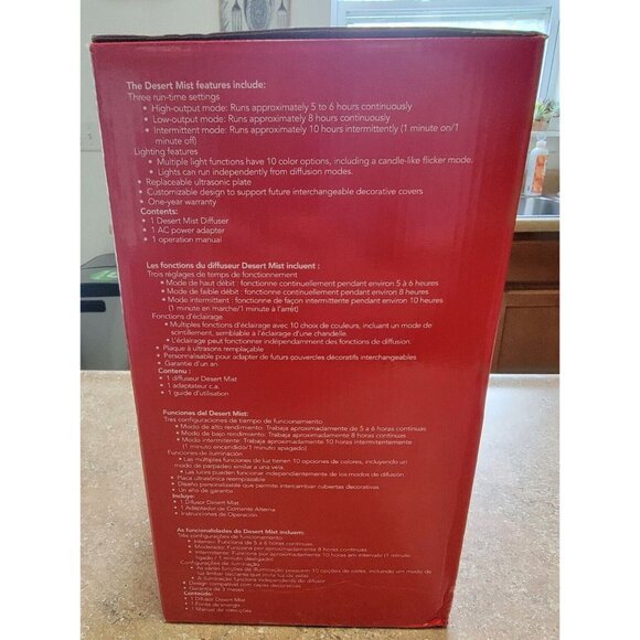 Young Living Desert Mist Ultrasonic Diffuser Used No Manual Works w/ Box Adaptor - Picture 3 of 4